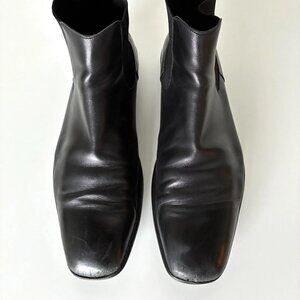 PRADA men's chelsea boots black leather size UK 10 (US 11)